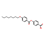 Benzoic acid, 4-(octyloxy)-, 4-carboxyphenyl ester