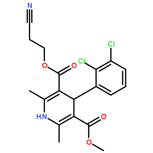 4-(2,3-Dichloro-phenyl)-2,6-dimethyl-1,4-dihydro-pyridine-3,5-dicarboxylic acid 3-(2-cyano-ethyl) ester 5-methyl ester