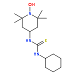 1-Piperidinyloxy, 4-[[(cyclohexylamino)thioxomethyl]amino]-2,2,6,6-tetramethyl-