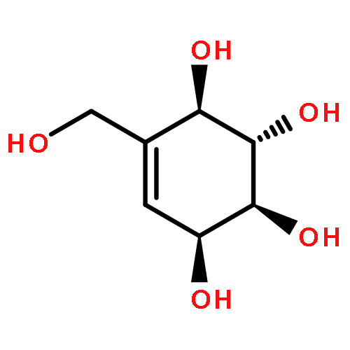 5-Cyclohexene-1,2,3,4-tetrol,5-(hydroxymethyl)-, (1S,2S,3S,4R)-