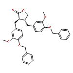 2(3H)-Furanone, dihydro-3,4-bis[[3-methoxy-4-(phenylmethoxy)phenyl]methyl]-, (3R-trans)-