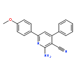 3-Pyridinecarbonitrile, 2-amino-6-(4-methoxyphenyl)-4-phenyl-