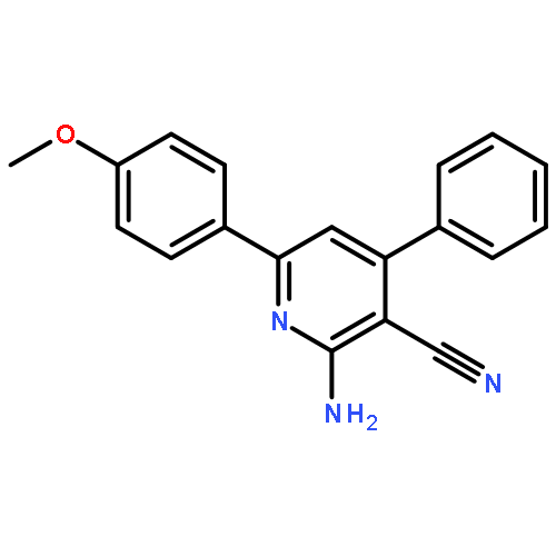 3-Pyridinecarbonitrile, 2-amino-6-(4-methoxyphenyl)-4-phenyl-