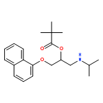 Propanoic acid,2,2-dimethyl-, 1-[[(1-methylethyl)amino]methyl]-2-(1-naphthalenyloxy)ethylester