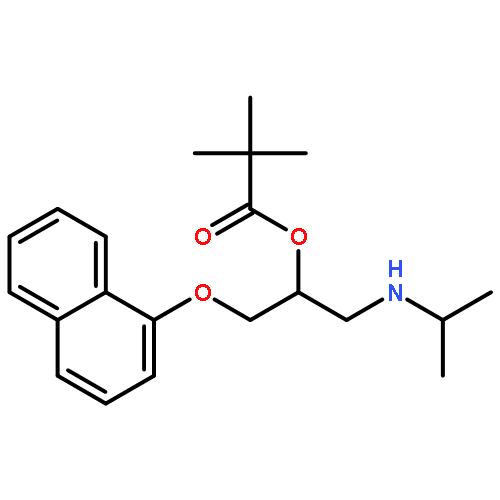 Propanoic acid,2,2-dimethyl-, 1-[[(1-methylethyl)amino]methyl]-2-(1-naphthalenyloxy)ethylester