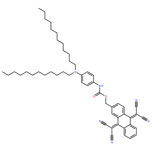 Carbamic acid, [4-(didodecylamino)phenyl]-,[9,10-bis(dicyanomethylene)-9,10-dihydro-2-anthracenyl]methyl ester