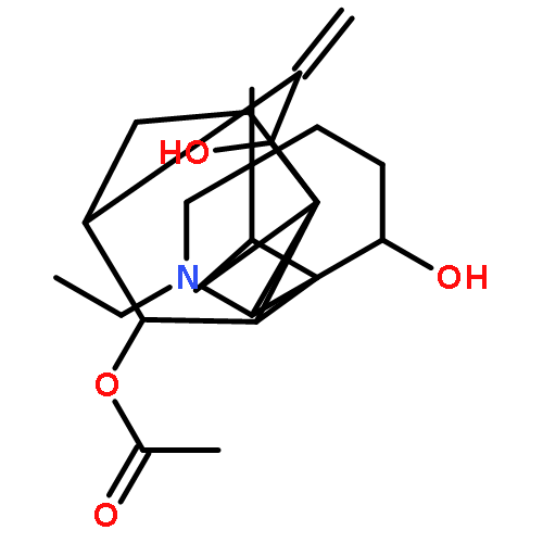 8,10a-Ethano-11,3,6a-ethanylylidene-8H-indeno[2,1-b]azocine-6,7,10-triol,1-ethyldodecahydro-3-methyl-9-methylene-, 7-acetate,(3R,6S,6aR,6bR,7S,8R,10R,10aS,11R,11aR,13R)-