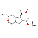 1,2-Pyrrolidinedicarboxylic acid,3-(2-methoxy-2-oxoethyl)-4-(1-methylethenyl)-, 1-(1,1-dimethylethyl)2-methyl ester, (2S,3S,4S)-