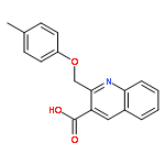 3-Quinolinecarboxylic acid, 2-[(4-methylphenoxy)methyl]-