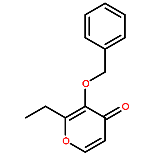 4H-Pyran-4-one, 2-ethyl-3-(phenylmethoxy)-