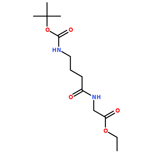 Glycine, N-[4-[[(1,1-dimethylethoxy)carbonyl]amino]-1-oxobutyl]-, ethyl ester