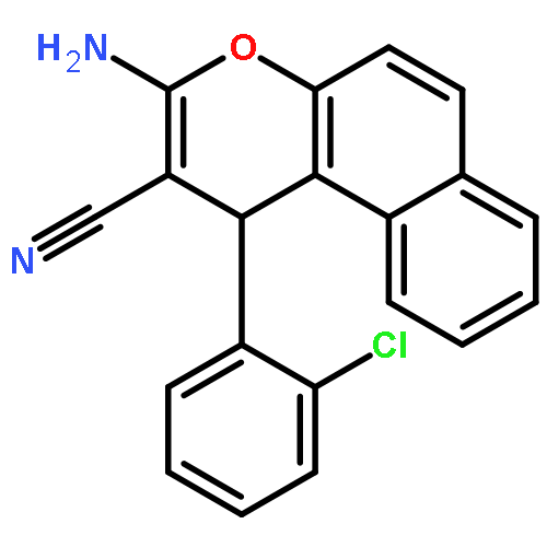 1H-Naphtho[2,1-b]pyran-2-carbonitrile, 3-amino-1-(2-chlorophenyl)-