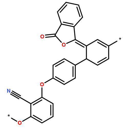 Poly[oxy(2-cyano-1,3-phenylene)oxy-1,4-phenylene(3-oxo-1(3H)-isoben
zofuranylidene)-1,4-phenylene]