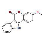 [1]Benzopyrano[4,3-b]indol-6(11H)-one, 3-methoxy-