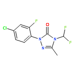 1-(4-Cl-2-fluorophenyl)-4-difluoromethyl-4,5-dihydro-3-methyl-1h-1,2,4-triazol-5-(1h)one