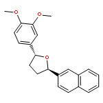 Furan, 2-(3,4-dimethoxyphenyl)tetrahydro-5-(2-naphthalenyl)-, (2R-trans)-