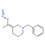 Piperidine, 3-(1-azidoethylidene)-1-(phenylmethyl)-, (E)-