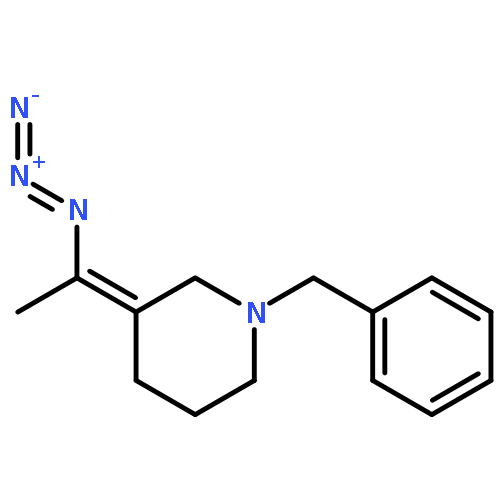 Piperidine, 3-(1-azidoethylidene)-1-(phenylmethyl)-, (E)-