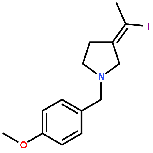 Pyrrolidine, 3-(1-iodoethylidene)-1-[(4-methoxyphenyl)methyl]-, (E)-