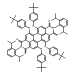 2,9-bis(2,6-diisopropylphenyl)-5,6,12,13-tetrakis[4-(2-methyl-2-p Ropanyl)phenoxy]isoquinolino[4',5',6':6,5,10]anthra[2,1,9-def]iso Quinoline-1,3,8,10(2h,9h)-tetrone