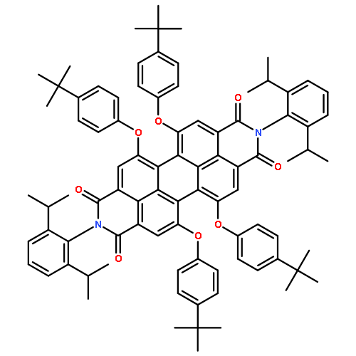 2,9-bis(2,6-diisopropylphenyl)-5,6,12,13-tetrakis[4-(2-methyl-2-p Ropanyl)phenoxy]isoquinolino[4',5',6':6,5,10]anthra[2,1,9-def]iso Quinoline-1,3,8,10(2h,9h)-tetrone