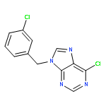 9H-Purine, 6-chloro-9-[(3-chlorophenyl)methyl]-