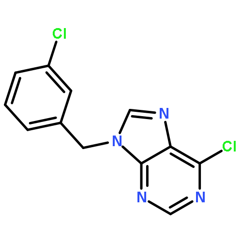 9H-Purine, 6-chloro-9-[(3-chlorophenyl)methyl]-