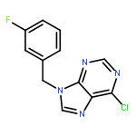 9H-Purine, 6-chloro-9-[(3-fluorophenyl)methyl]-