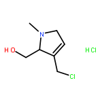 1H-Pyrrole-2-methanol, 3-(chloromethyl)-2,5-dihydro-1-methyl-, hydrochloride, (±)-