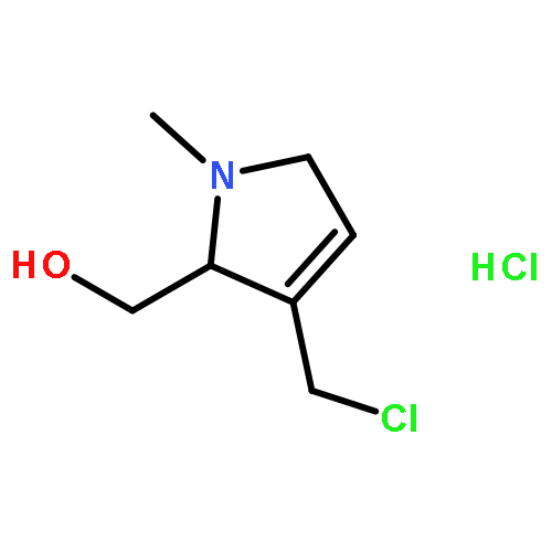 1H-Pyrrole-2-methanol, 3-(chloromethyl)-2,5-dihydro-1-methyl-, hydrochloride, (±)-