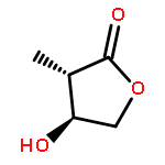 2(3H)-Furanone, dihydro-4-hydroxy-3-methyl-, (3S-trans)-