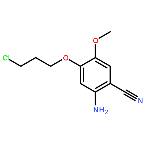 2-Amino-4-(3-chloropropoxy)-5-methoxybenzonitrile