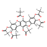 2,3,6,8,9,12-Hexaacetoxy-dibenzo[d,d']benzo[1,2-b;4,5-b']difuran