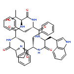 Cyclo(L-phenylalanyl-D-prolyl-L-phenylalanyl-L-threonyl-L-phenylalanyl-L-try
ptophyl)