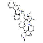 3a(1H),7':3'a,3''a(1'H,1''H):7'',3'''a(1'''H)-Quaterpyrrolo[2,3-b]indole,2,2',2'',2''',3,3',3'',3''',8,8',8'',8''',8a,8'a,8''a,8'''a-hexadecahydro-1,1',1'',1'''-tetramethyl-,stereoisomer (9CI)