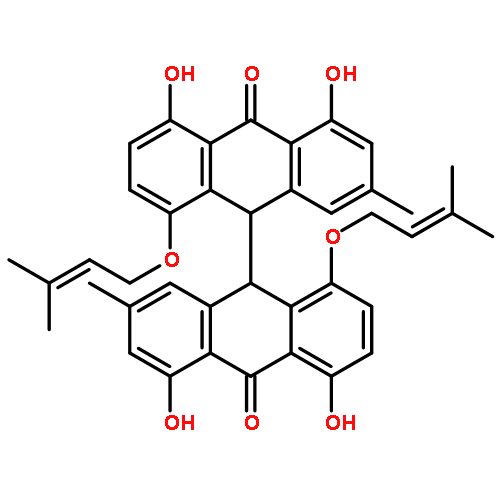 [9,9'-Bianthracene]-10,10'(9H,9'H)-dione, 4,4',5,5'-tetrahydroxy-2,2'-dimethyl-8,8'-bis[(3-methyl-2-butenyl)oxy]-
