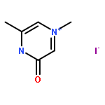 Pyrazinium, 3,4-dihydro-1,5-dimethyl-3-oxo-, iodide