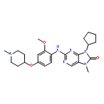 8H-Purin-8-one, 9-cyclopentyl-7,9-dihydro-2-[[2-methoxy-4-[(1-methyl-4-piperidinyl)oxy]phenyl]amino]-7-methyl-