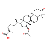 Lanosta-7,9(11),24-trien-26-oicacid, 15-(acetyloxy)-3-oxo-, (15a,24E)-