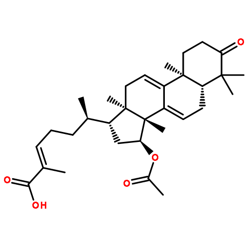 Lanosta-7,9(11),24-trien-26-oicacid, 15-(acetyloxy)-3-oxo-, (15a,24E)-