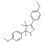 1H-Pyrazole, 4,5-dihydro-3,5-bis(4-methoxyphenyl)-4,4,5-trimethyl-