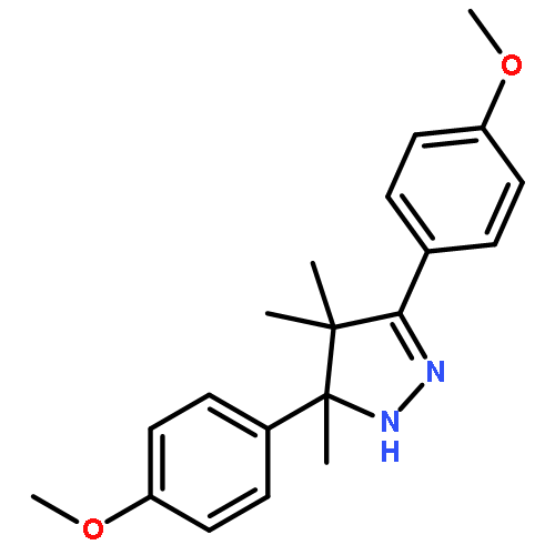 1H-Pyrazole, 4,5-dihydro-3,5-bis(4-methoxyphenyl)-4,4,5-trimethyl-