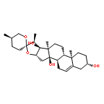 Spirost-5-ene-3,14,17-triol, (3b,25R)-