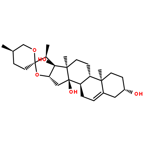 Spirost-5-ene-3,14,17-triol, (3b,25R)-