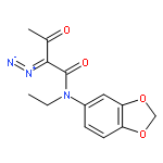 Butanamide, N-1,3-benzodioxol-5-yl-2-diazo-N-ethyl-3-oxo-