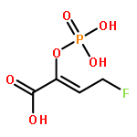 2-Butenoic acid,4-fluoro-2-(phosphonooxy)-, (Z)- (9CI)