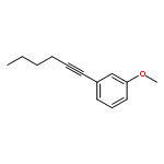 Benzene, 1-(1-hexynyl)-3-methoxy-