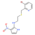 1H-Pyrrol-2-amine, N-[2-[[(3-bromo-2-pyridinyl)methyl]thio]ethyl]-3-nitro-