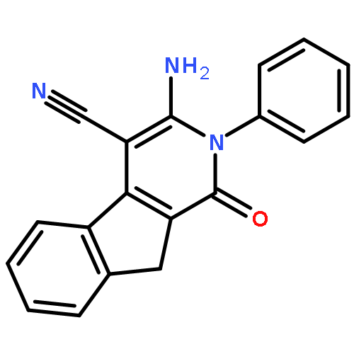 1H-Indeno[2,1-c]pyridine-4-carbonitrile, 3-amino-2,9-dihydro-1-oxo-2-phenyl-