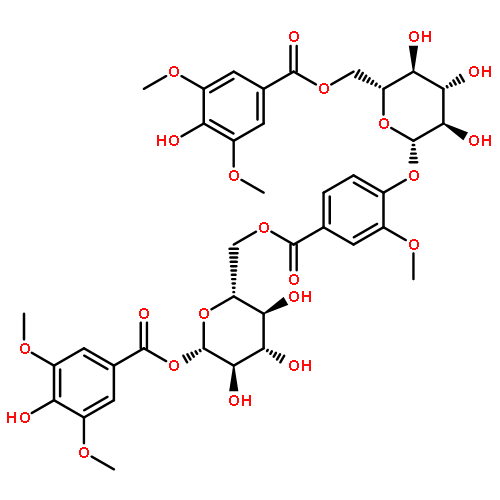 b-D-Glucopyranose,1-(4-hydroxy-3,5-dimethoxybenzoate)